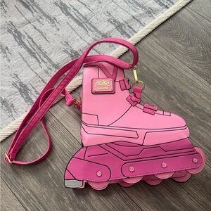 Loungefly Barbie The Movie Pink Roller Skate Handbag Crossbody Purse EUC